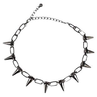 朋克子弹项链小众美式高街ins暗黑潮流嘻哈铆钉项圈毛衣链男女酷