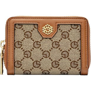 金利来女包2026新款时尚印花短款钱包高级轻奢零钱包潮钱夹小卡包