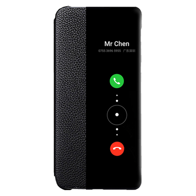 皮套真皮翻盖式mate30保时捷