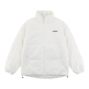 GOOZI MADE 日系印花立领羽绒服男冬季保暖鸭绒宽松面包服外套