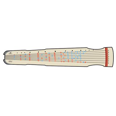 正版专利带课程1:1古琴音位图助记音位保护琴桌曹兰锁老师原创