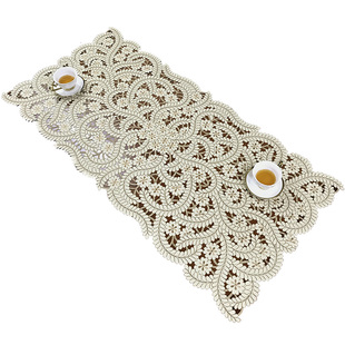 桌旗桌垫桌布电视柜茶几巾布艺刺绣轻奢北欧美式中式长方山花烂漫