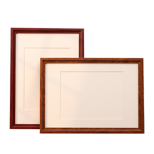 实木相框空框摆台定制装裱A3a4相片做成相册画框装裱空框8k开裱框