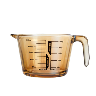 玻璃量杯带刻度耐高温家用牛奶杯微波炉加热厨房食品级打蛋烘焙杯