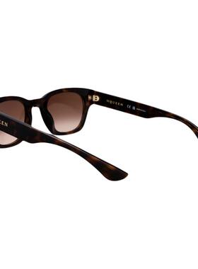[秋冬新品]MCQUEEN 男款HAVANA-HAVANA-BROWN 再生醋纤太阳眼镜