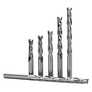 3.175进口加长双刃铣刀木工刀具密度板数控广告亚克力雕刻机刀头