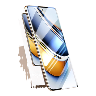 适用真我11pro钢化膜realme11pro+手机膜真我11pro+水凝realme10pro+全屏10pro覆盖真我11十por全包防爆oppo+