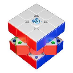 魔域文化威龙V11 AI智能三阶魔方磁悬浮陀螺仪磁芯魔衣充电版玩具