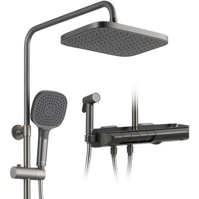 箭牌卫浴四功能按键花洒数显套装