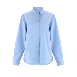 BettyChow特制！有轮廓感面料后背鼓包极简衬衣 衬衫