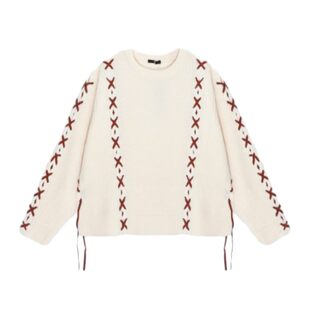 HARE针织衫男24冬季新款时尚宽松编织潮流气质日系长袖毛衣241962