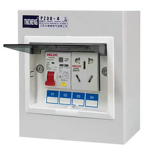 德力西AC30模数化插座充电桩五孔三插16A二孔10A配电箱模块导轨式