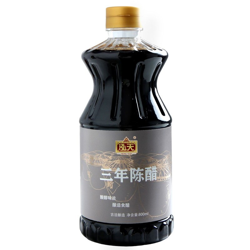 泓天三年陈醋800ml时光酿制严选糯米谷物酿造调味品传统酿造高纯