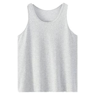 松山棉店男士背心新疆棉速干春夏薄家居服外穿运动吸汗打底衫睡衣