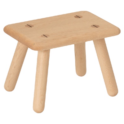 MUMO木墨生活 平和小凳 儿童原木凳樱桃木家用简约舒适创意小板凳