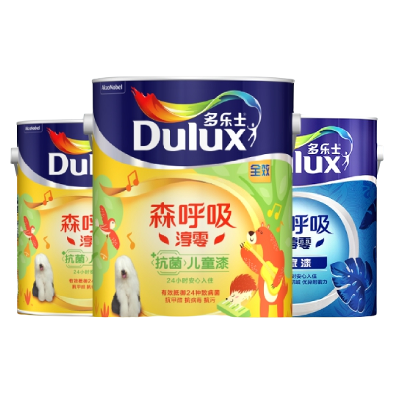 【同城購】多樂士漆森呼吸淳零兒童漆內(nèi)墻漆乳膠漆無添加竹炭全效