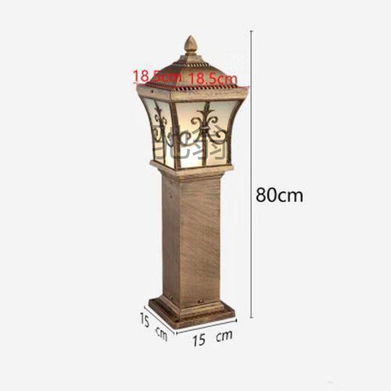 太阳能草坪灯欧式铝制花园草地庭院别墅公园地插灯古典中式户外灯