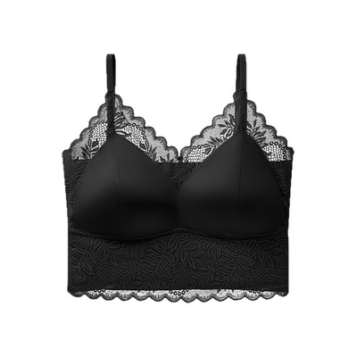 雅薇甄选蕾丝一片式运动吊带背心内搭薄款美背打底透气夏季无痕女