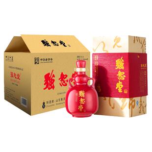 黄河龙强恕堂红陶整箱6瓶 52度黑粮秘香型礼盒酒 山东特产送礼品