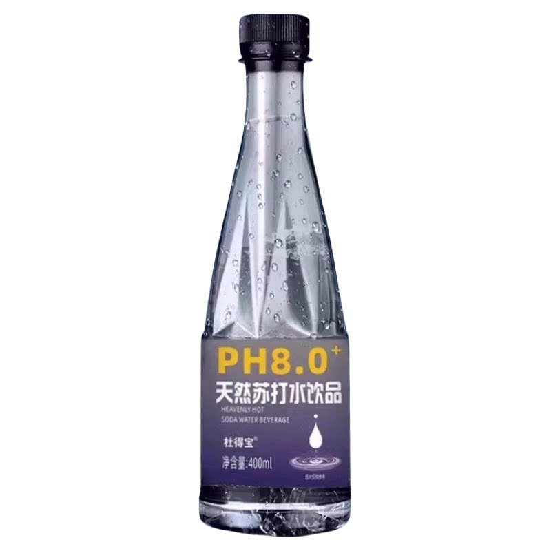 天然苏打水400ml*24瓶整箱无糖无气弱碱性尿酸高非矿泉水降饮用水