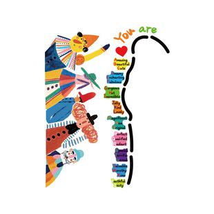 英语角教室布置装饰培训班工作机构幼儿园环创文化墙面贴26个字母