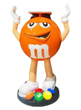 卡通mm豆大摆件玻璃钢雕塑