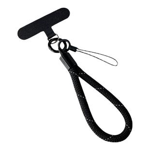 迷你手机挂绳手指电话手绳结实耐用金属挂扣挂件防丢钥匙扣包包挂饰指环扣短款男女便携配件固定卡片夹片壳链