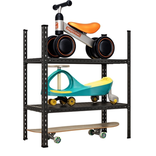 儿童车收纳架客厅放玩具车的双层挂宝宝玩具车滑板车平衡车置物架