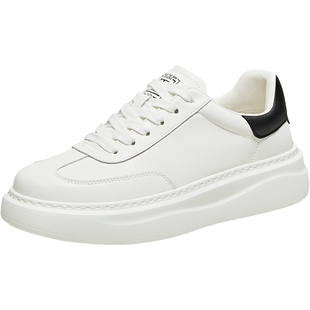 TATA他她男鞋舒适板鞋厚底增高休闲鞋小白鞋子2025秋季新PGR01CM5