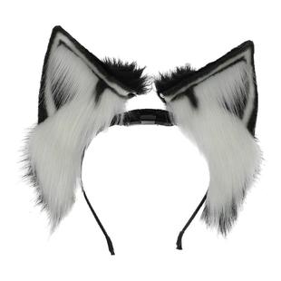 手作仿真兽耳可爱发饰cosplay漫展可动猫耳头饰道具电动兽耳发箍