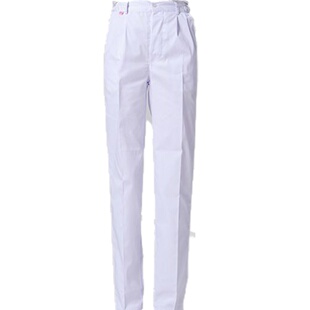 护士裤白色冬季护士裤子粉蓝夏款松紧腰工作裤护士服大码医生裤子