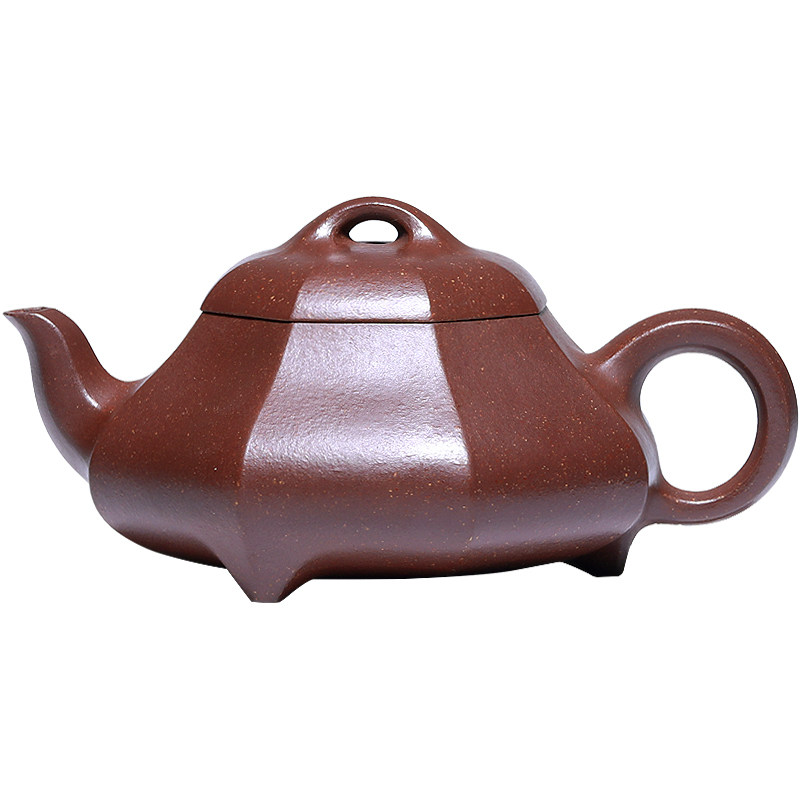 和泥有缘紫砂八方汉棠石瓢茶壶