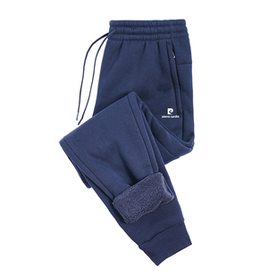 冬季运动裤男2025新款加绒加厚羊羔绒男休闲保暖卫裤巨厚抓绒裤潮