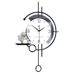 现代简约钟表挂钟客厅2026新款网红大气家用时尚餐厅创意时钟挂墙