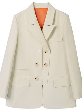 网红假两件设计感洋气西装外套