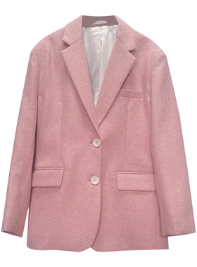 设计感小众毛呢西装外套