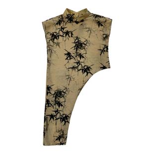 TOUKIDS小女孩国风新中式女童不规则旗袍裙汉服裙子大童夏季2025