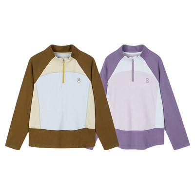 SUNNYWHITEGreen喜光儿童卫衣冬季女男童长袖T恤吸湿发热亲肤保暖