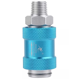 星辰气动手滑阀滑动开关HSV-06/08/10/15滑阀2分4分排气阀手推阀