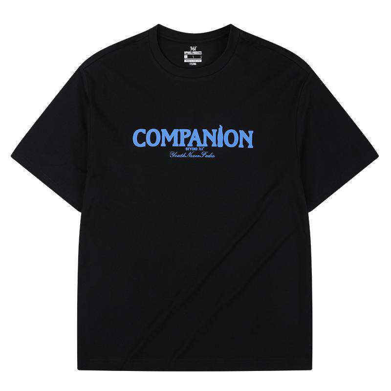 361运动短袖男装2026夏季新款圆领纯棉舒适T恤情侣款宽松休闲上衣