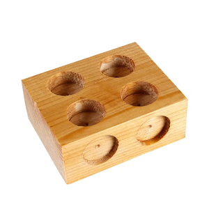 摩擦计带挂钩六孔小木块实心物理力学实验双孔两孔三孔实木带孔摩擦块带钩初中静摩擦力滑块教学仪器2孔6孔