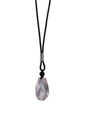 招桃花天然粉水晶吊坠项链男女款