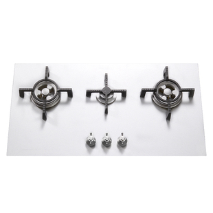 波曼登K6三眼燃气灶304不锈钢灶双眼煤气灶家用嵌入式日式多头炉