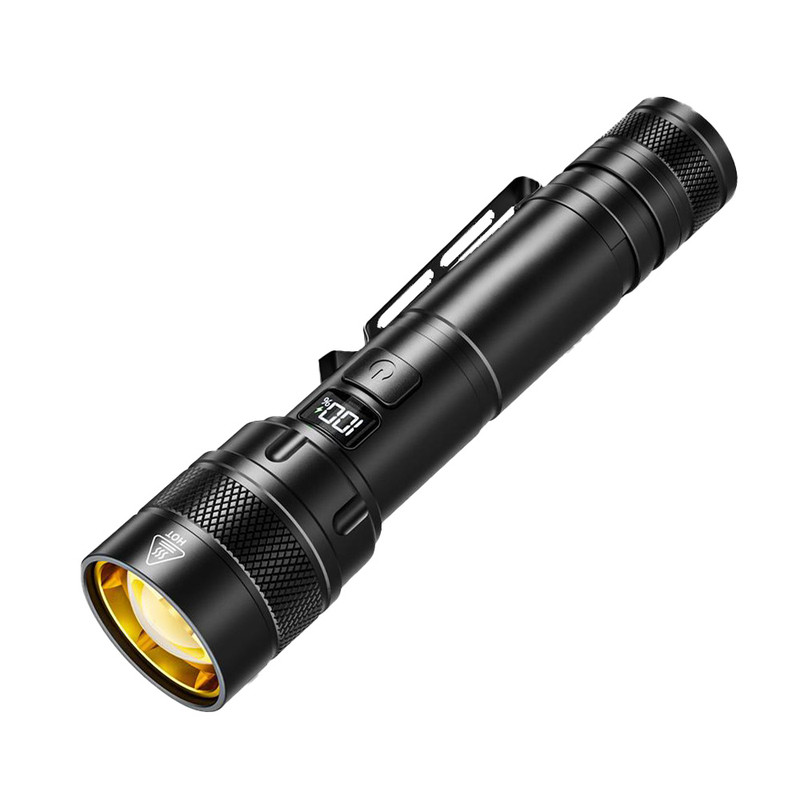 得旭夜爬登山强光远射充电手电筒
