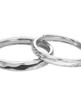 吴越老银铺足银999潮痕男/女戒