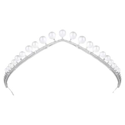 薇薇安皇冠珍珠水钻韩式