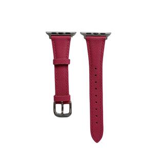 适用applewatchS11/10韩系鱼子酱细款皮质表带苹果手表ultra3/2女闺蜜iwatch9/8/7/6新款休闲百搭SE小众腕带