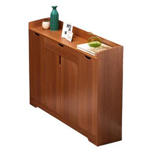 实木色鞋柜家用进门口楼道外入户收纳经济型小户型2024新爆款鞋架