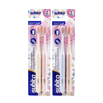 舒比拓护龈牙刷成人情侣2支装