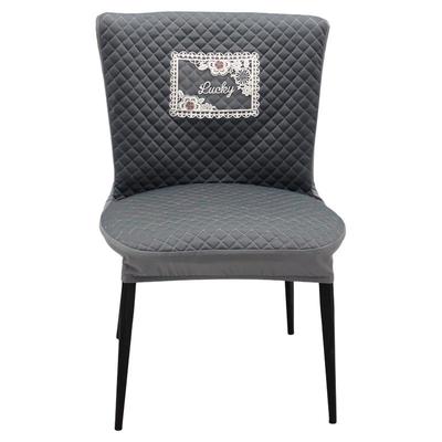 餐椅套罩家用餐椅子套罩弧形高级感轻奢风靠背凳子保护套座套全包